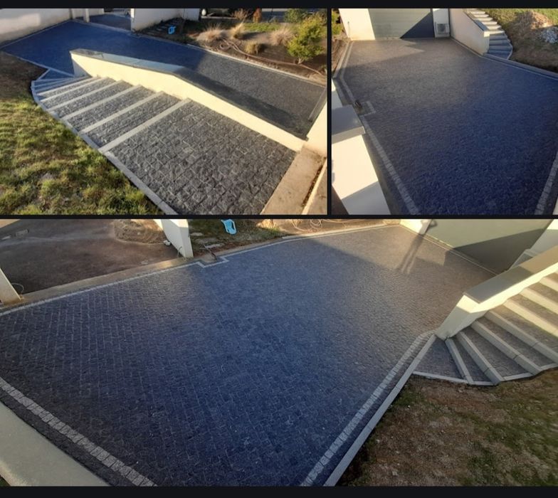 Todo tipo de Calcadas em granito e de cimento