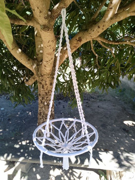 Camas suspensa para gatinhos em Macrame