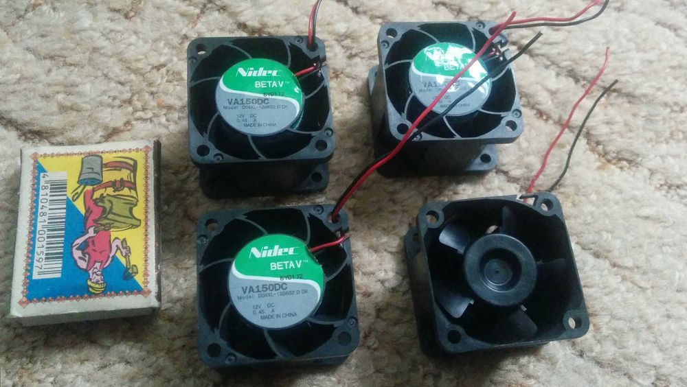 Потужній вентилятор 40х40 мм 12В  0.86А 16500 об/хв