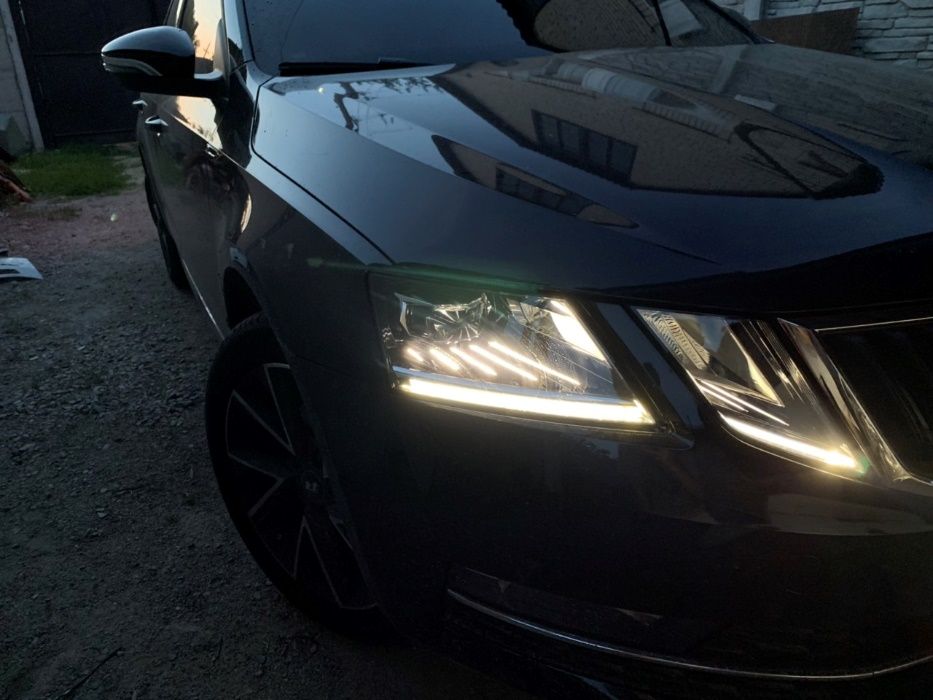 LED Фары Skoda Octavia A7,Оптика Шкода А7,Диодные фары Шкода А7,Ксенон