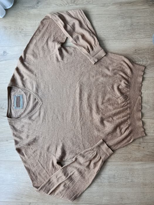Sweter V neck w serek z kaszmirem Massimo Dutti r.L