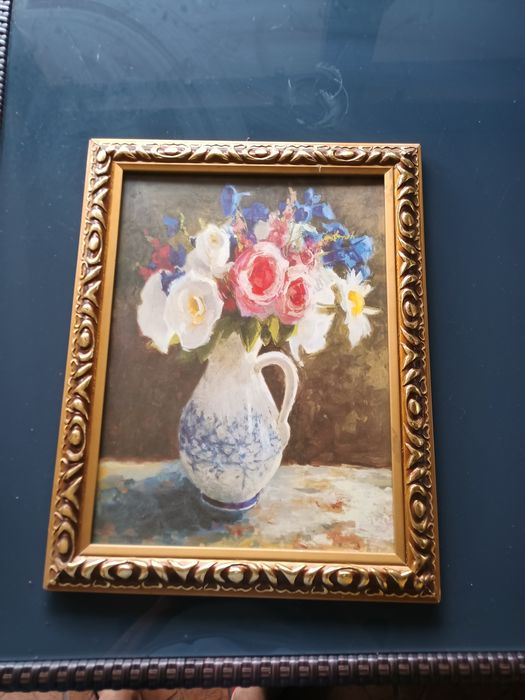 Obraz w ramie kwiaty