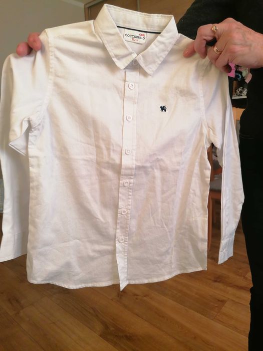 Koszula Biała dla chłopca 122