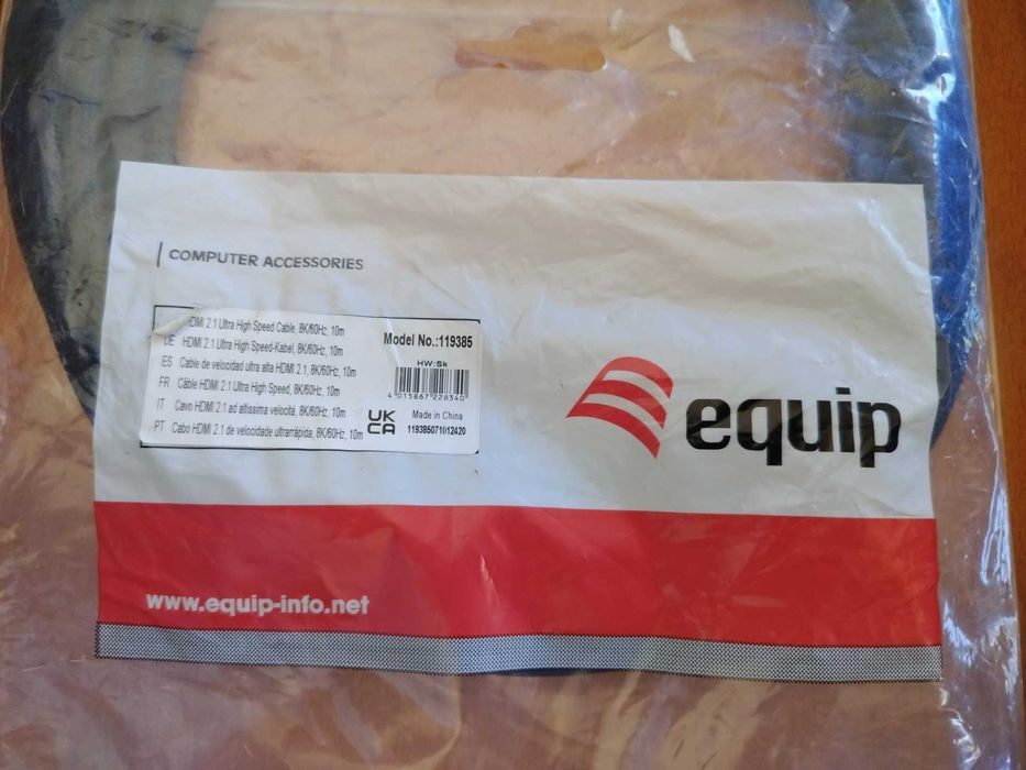 Cabo HDMI 2.1 Ultra Alta Velocidade 10m, Equip