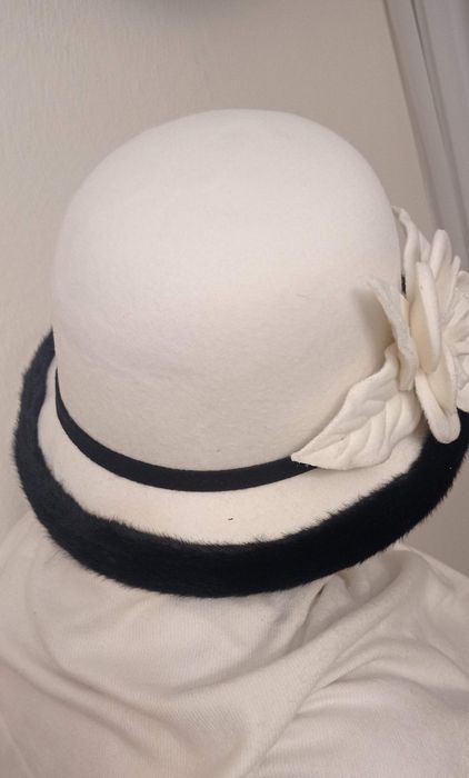 Kapelusz damski ecru