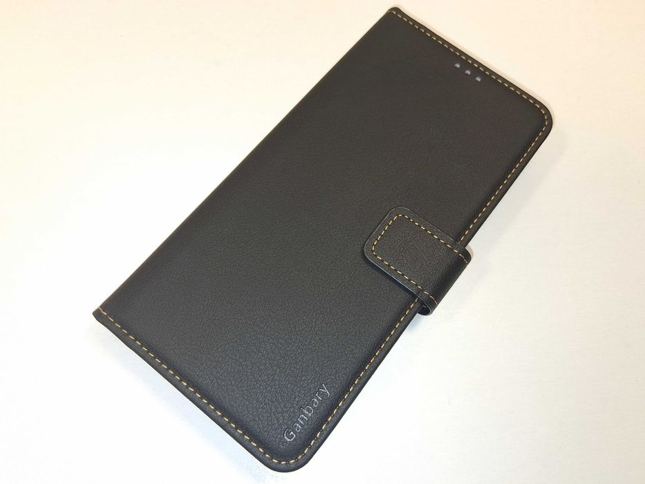 Z200 Etui Portfelowe Ganbary Do Xiaomi Redmi Note 13 4G Czarne Skóra