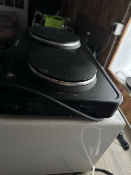 Placa electrica de duas bocas