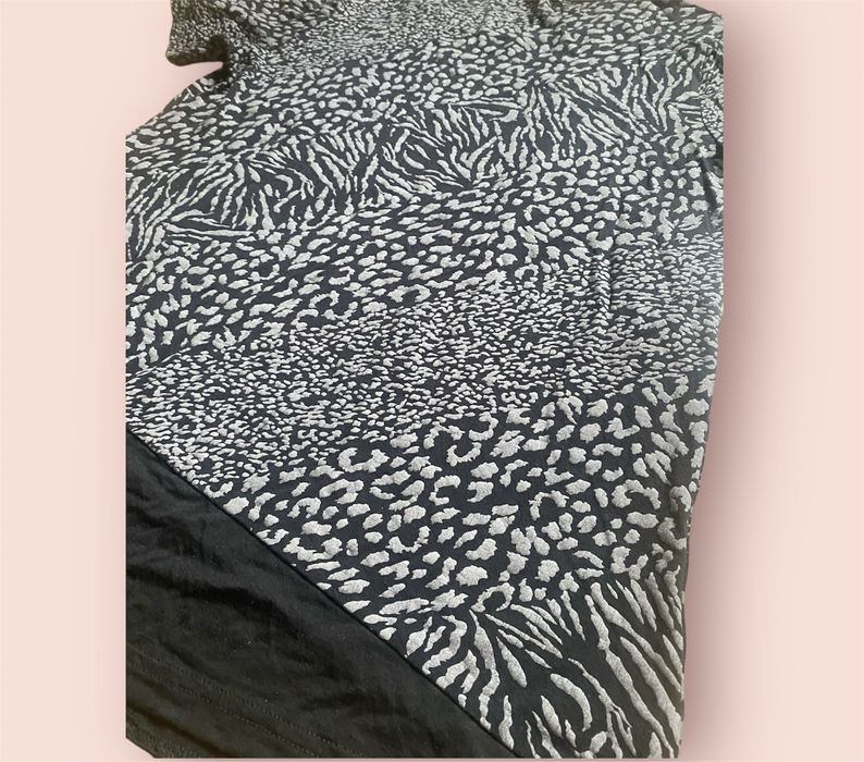 Bluzka we wzory krótki rękaw rozm 42 XL
