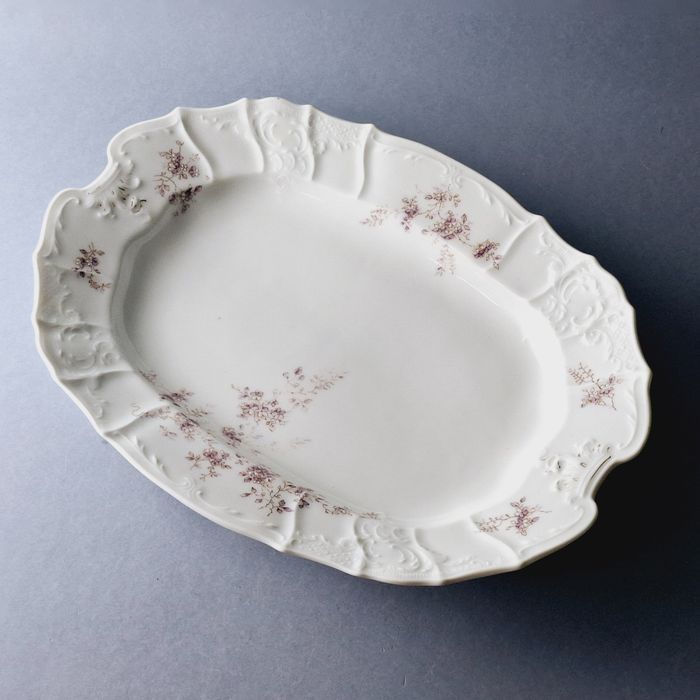 pirkenhammer xix wiek przepiękny półmisek porcelanowy