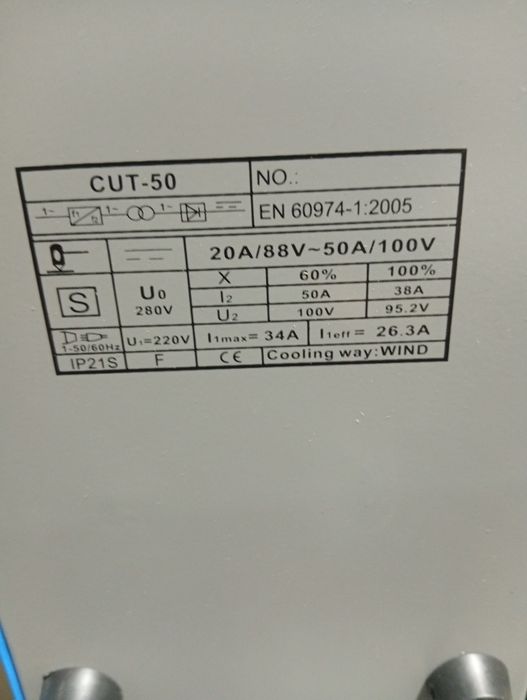 Aparelho de corte a plasma Key Gree CUT 50 novo
