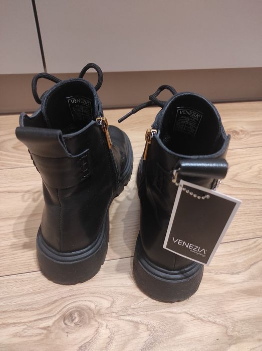 Botki workery Venezia 39 skóra naturalna jak nowe