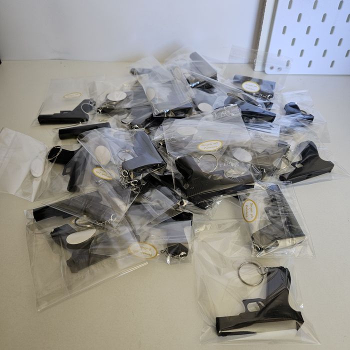 Packs 10,20,30,40,50 Porta-Chaves Apito/Pistola Impressão 3D-Chaveiro