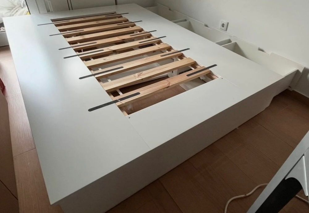 Cama de casal ikea Nordli 6 gavetas