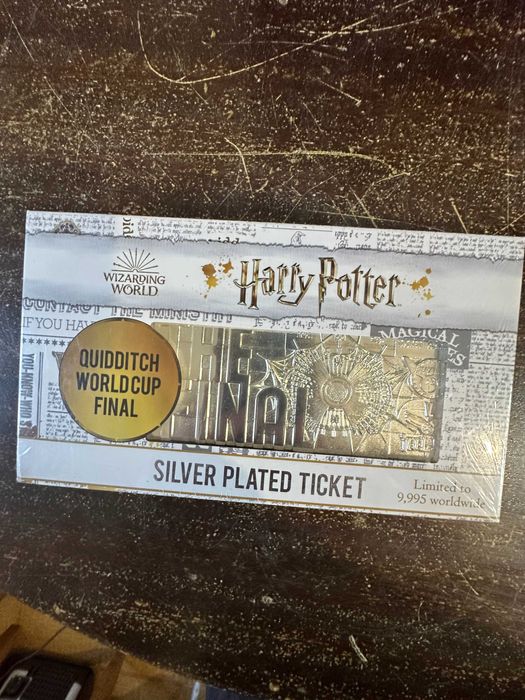 Harry Potter Quidditch Worldcup SilverTicket Limited to 9995