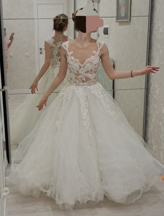 Весільна сукня вишивка бісером ручна робота