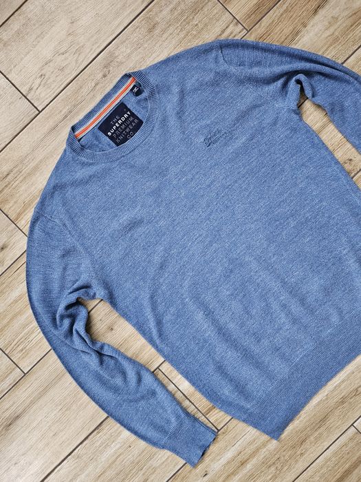 sweter SUPERDRY Japan Premium Knitwear kaszmirowy  r. L - okazja