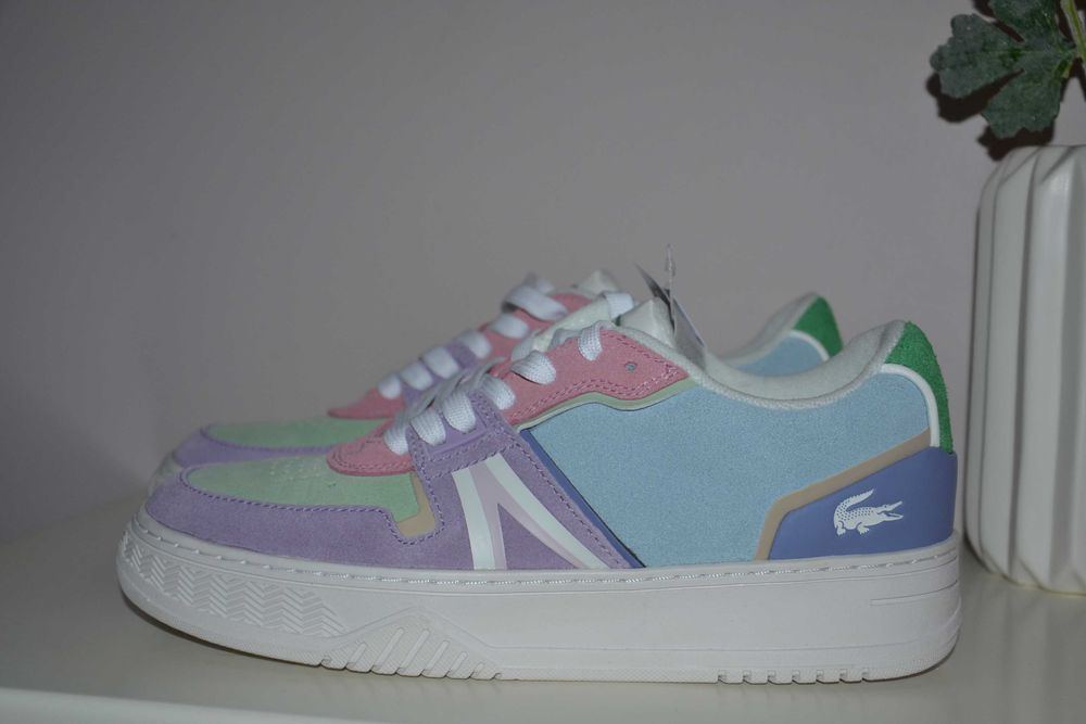 LACOSTE Снікерcи L001 Suede Colorblock Sneakers 43sfa0073-Amk оригінал