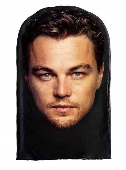 Śmieszna maska Leonardo DiCaprio twarz prezent