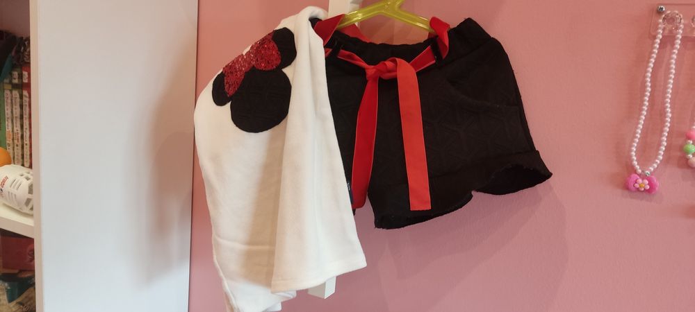 Conjunto calçoes + camisola polar MINNIE com brilhos