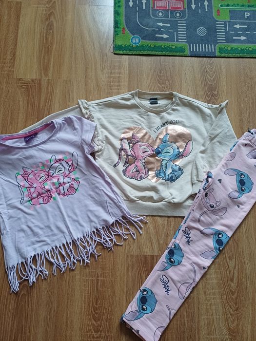 Ubranka STITCH 128 dla dziewczynki 7 szt