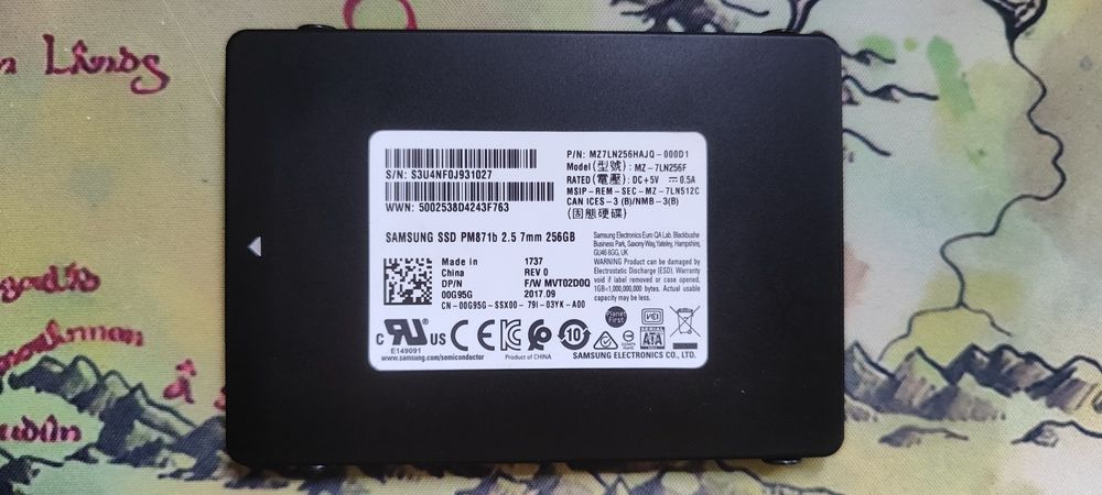 Dysk SSD Samsung 256GB 2,5"