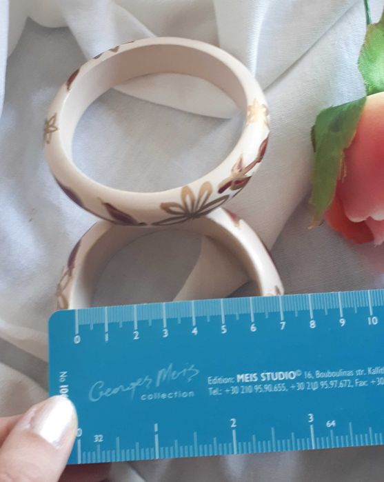 Conjunto de 2 pulseiras rosa claro + bordô + dourado - Novas