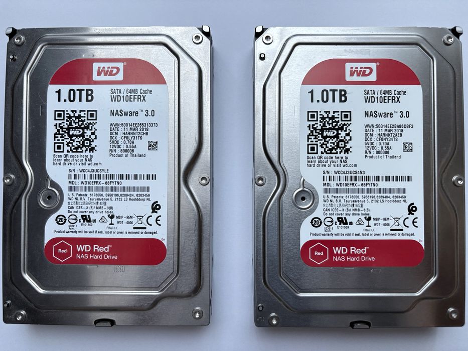2x dysk HDD  WD Red WD10EFRX - cmr