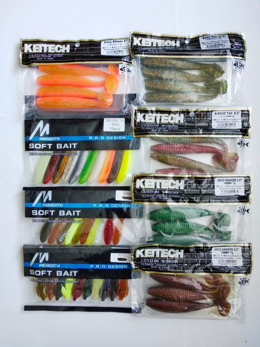 Силиконовые приманки Crazy Flapper, Dolive Graw ( 125мм, 100мм, 75мм)