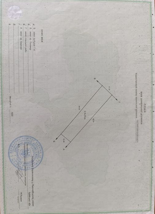 Продається земельна ділянка