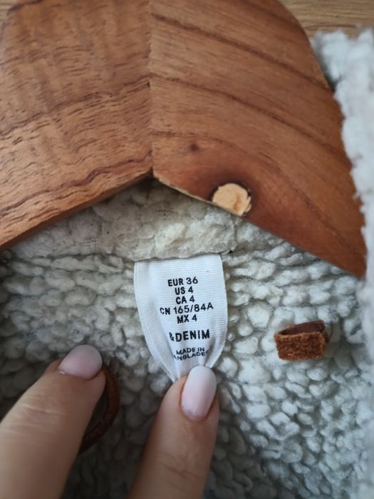 H&M Kurtka jeansowa katana ocieplana, r. S