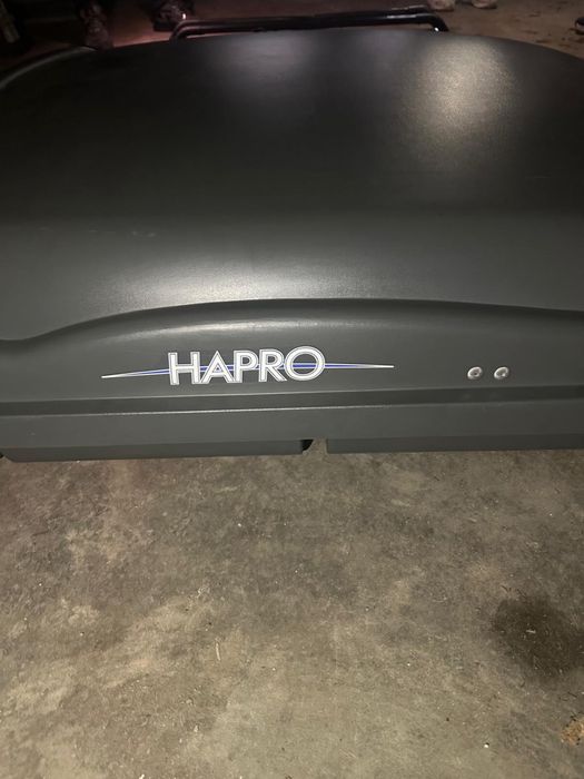 Mala para tejadilho Hapro + barras + suportes de bicicleta