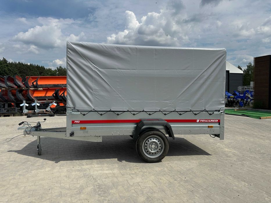 TEMARED PRO 2612 przyczepka samochodowa + plandeka + stelaż 110 cm