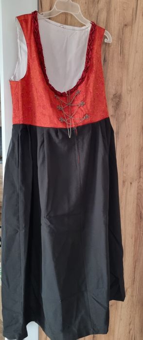 Strój ludowy, Dirndl sukienka bawarska maxi z bluzką 3-częśc. rozm 44