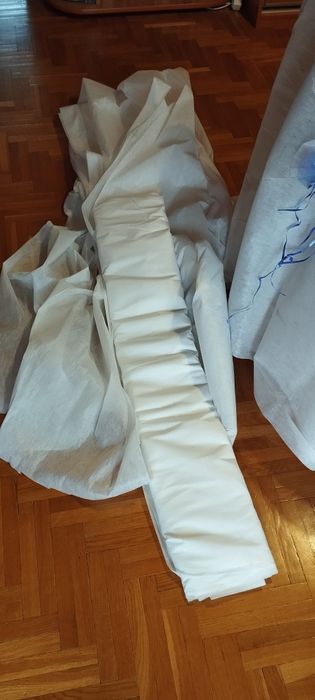 Ozdoby ślubne kwiaty, flizelina