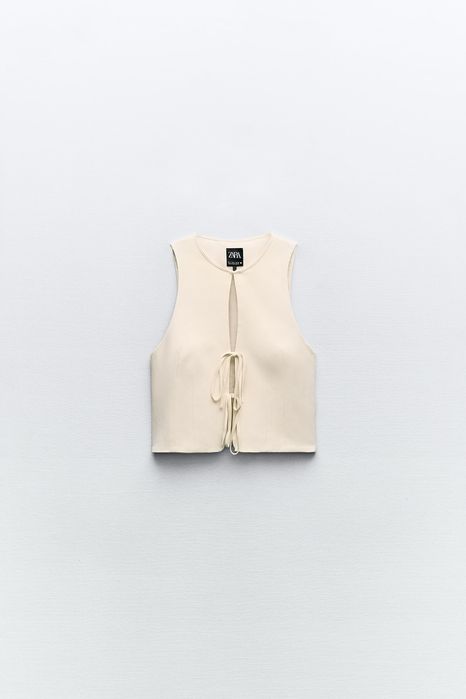 Жилетка zara з завʼязками