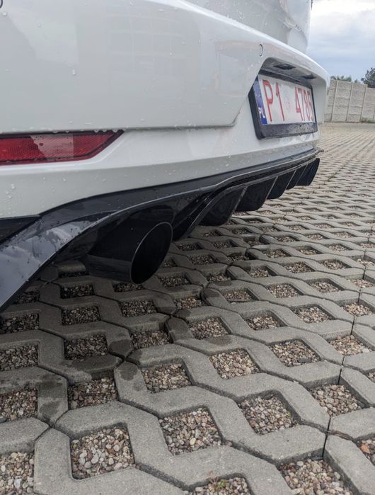 GOLF 7,5 GTI GTD Tylny Dyfuzor Zderzaka Spoiler Dokładka Czarny Połysk
