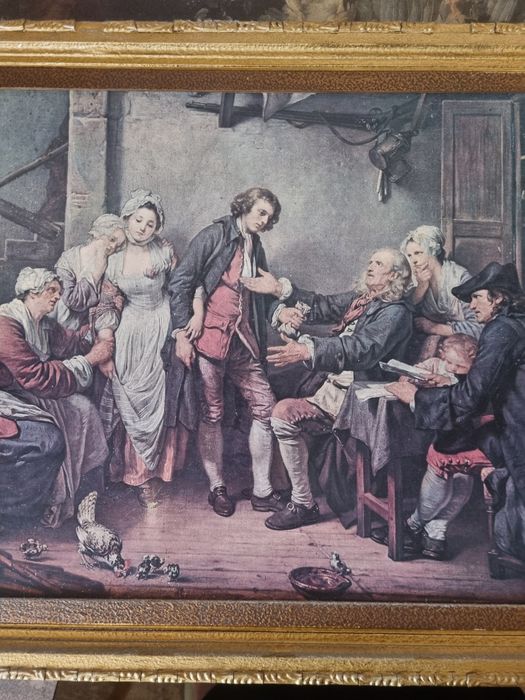 Quadro "L'Accordée de Village"de Jean-Baptiste Greuze