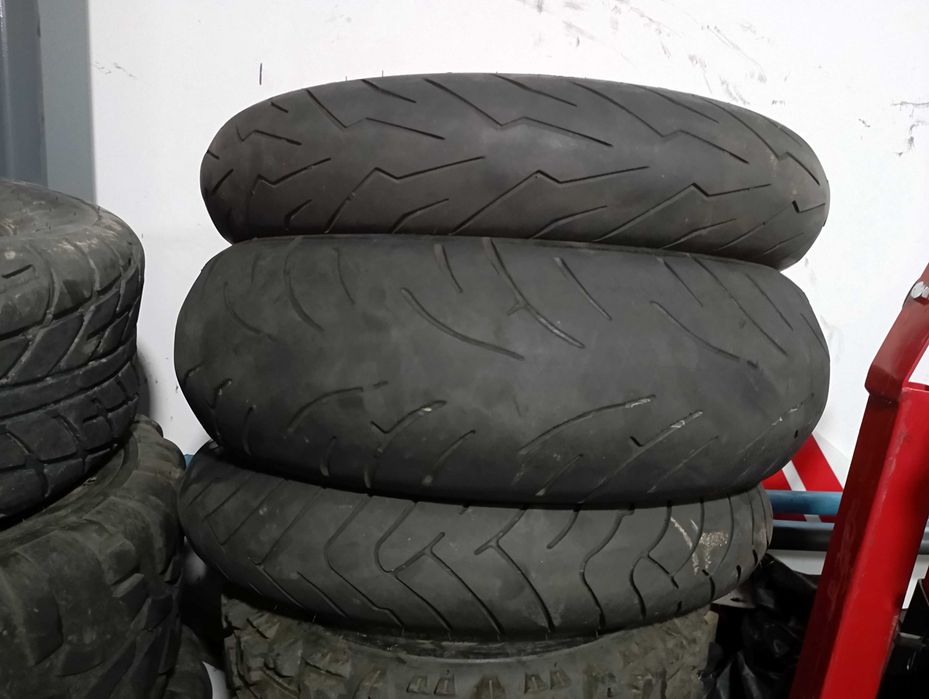 Pneus moto4 + estrada    pneus trás 10 + pneus 12 + conjunto frente e trás 17