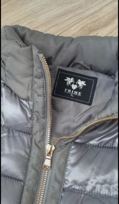 Kurtka srebrna pikowana