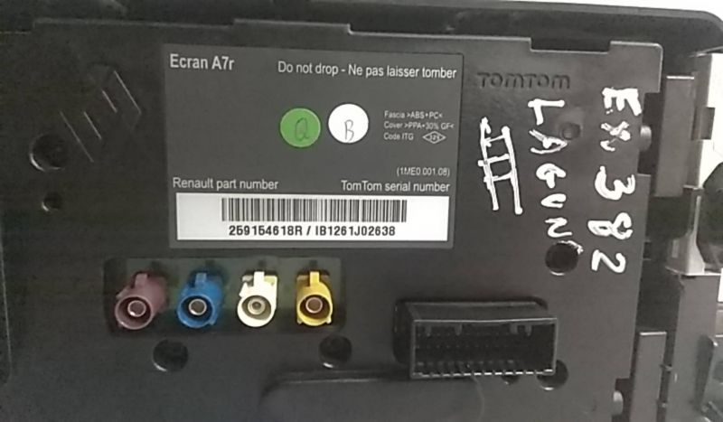 Display / ecrã de informações RENAULT Laguna III (BT0/1)