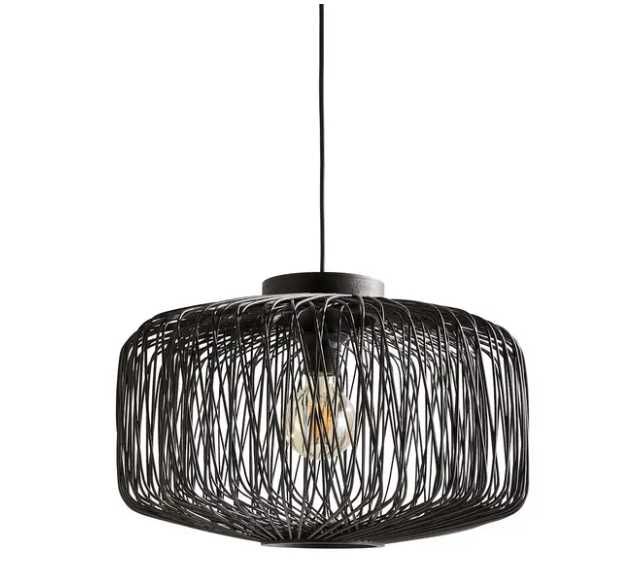 Abajur em rotim, Ø44 cm, Yaku La Redoute