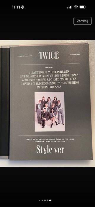 Album TWICE - eyes wide open