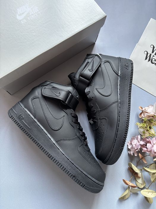 Nike Air Force 1 Mid Black (36-45р)