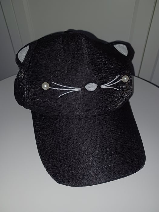 Czapka z daszkiem kot kotek