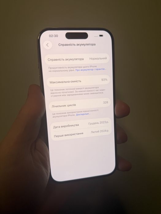 Apple iPhone 15 Pro 128Gb. ( Natural Titanium )