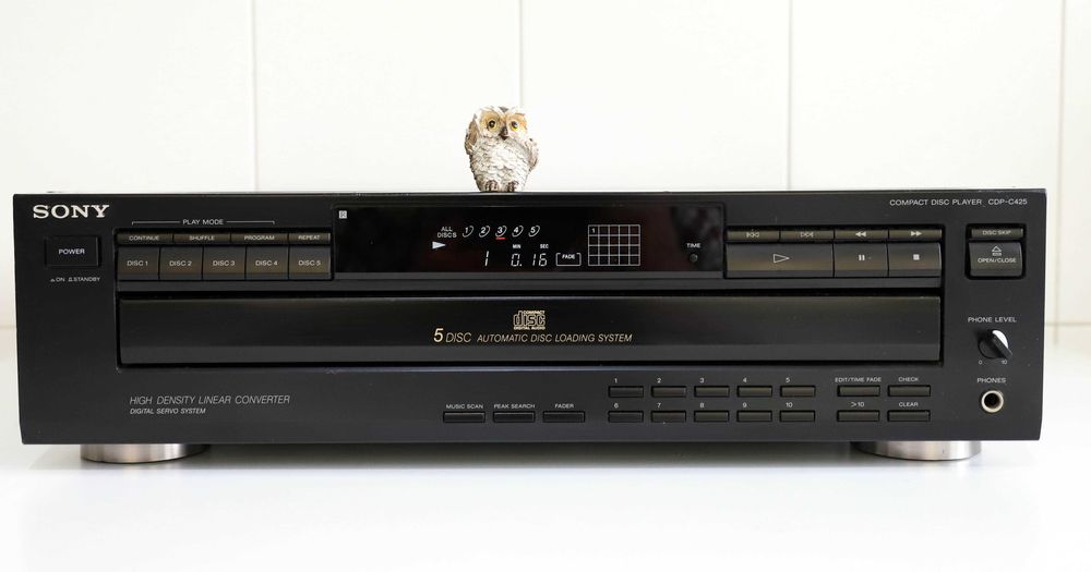 Sony CDP-C425 Compact Disc Player 5Disc