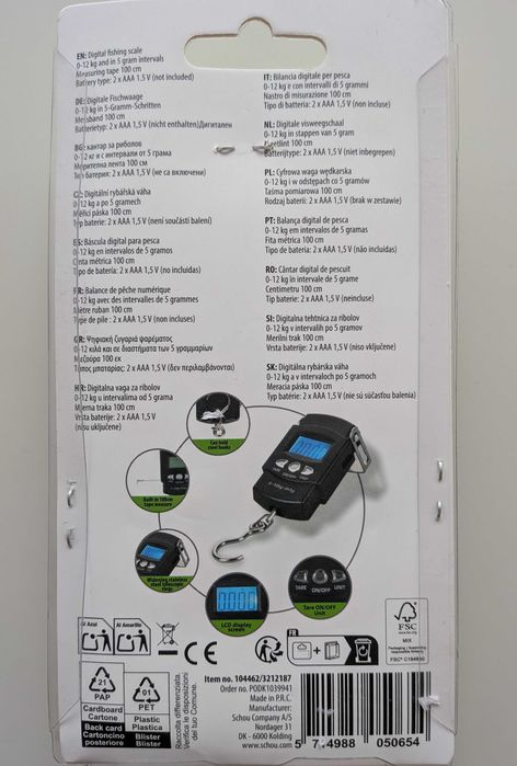Elektroniczna waga wędkarska marki Max Ranger