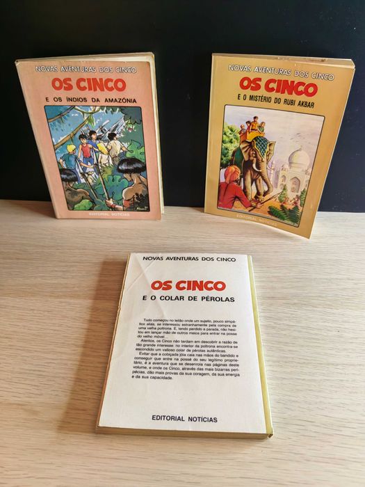 Lote 3 Livros "Novas Aventuras dos Cinco" (Vintage)