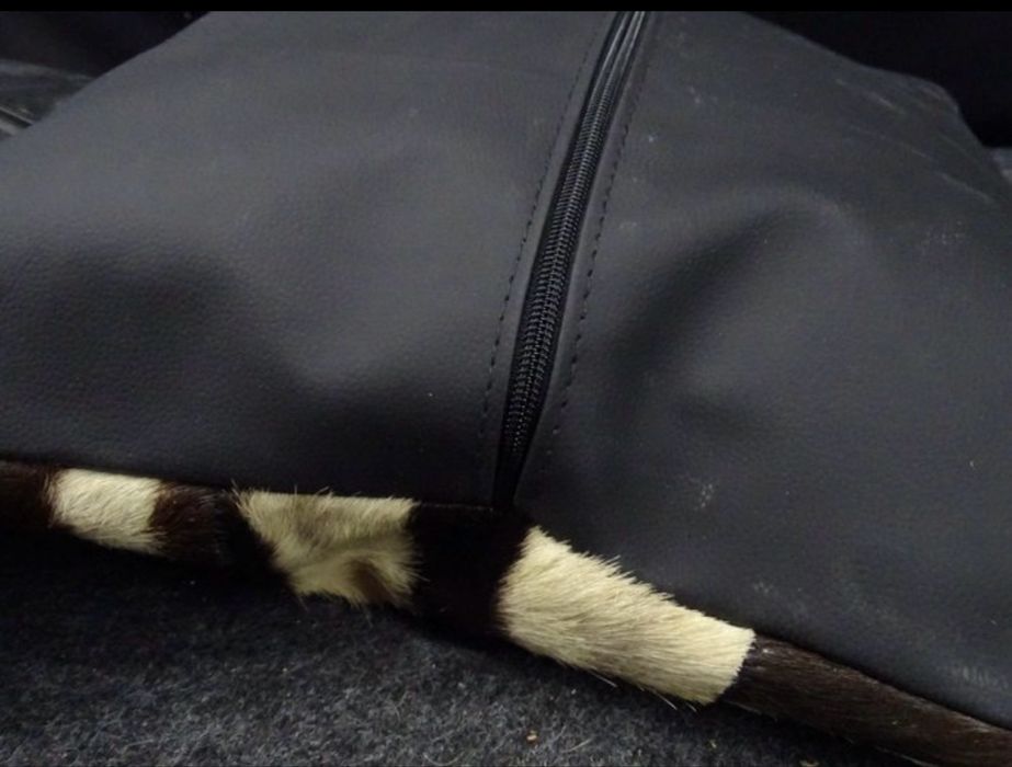 Pele zebra Burchell - Conjunto de Almofadas de pele de zebra (Duas)