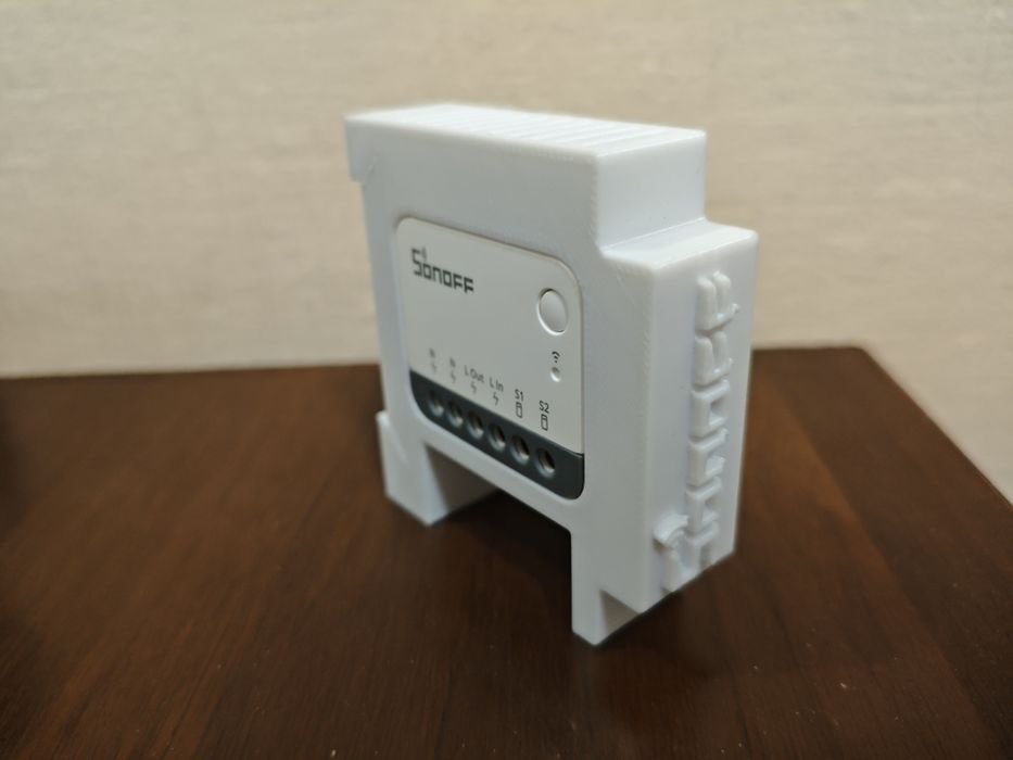 Тримач для реле Sonoff на дін рейку (Sonoff din rail holder)